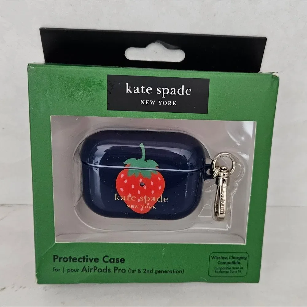 Kate Spade Navy AirPods Pro Case with Strawberry Design